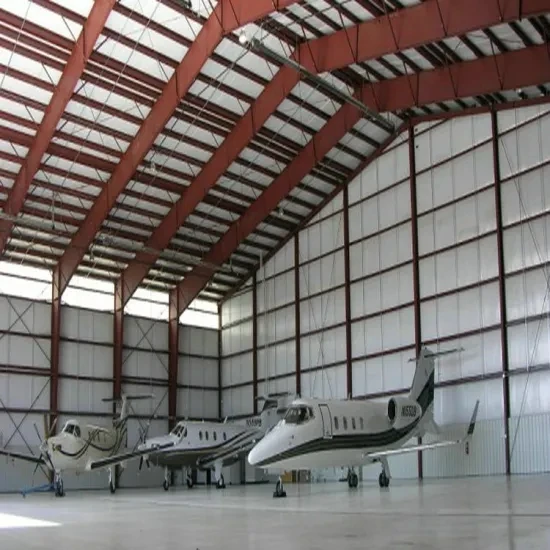 Portable Steel Structure shed storage buildings  space frame steel Structure aircraft airplane Hangar