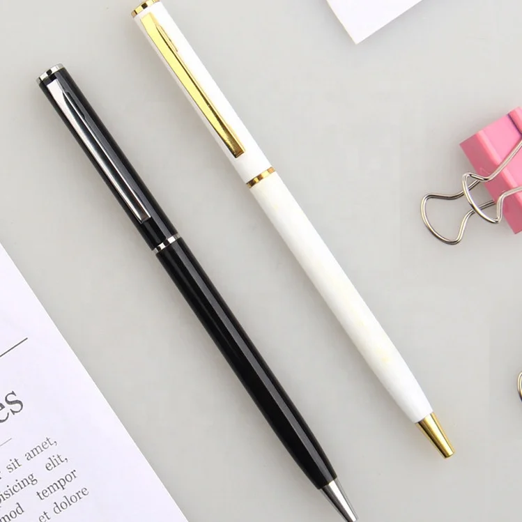 Kailong Metal ball pen slim hotel personalized ballpoint pen