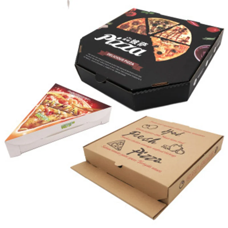 Guest Customizable Print 8 10 Inch 12 14 20 22 24 28 30 33 35 Take Away Pizza Box Paper Board Pizza Packaging Boxes