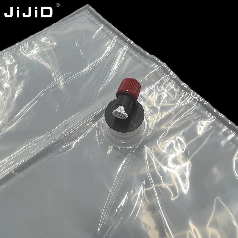 JIJID Transparent bag in box 3L 5L 10L With Dispenser Switch For Juice Wine Liquid Hand Sanitizer BIB Storage bag