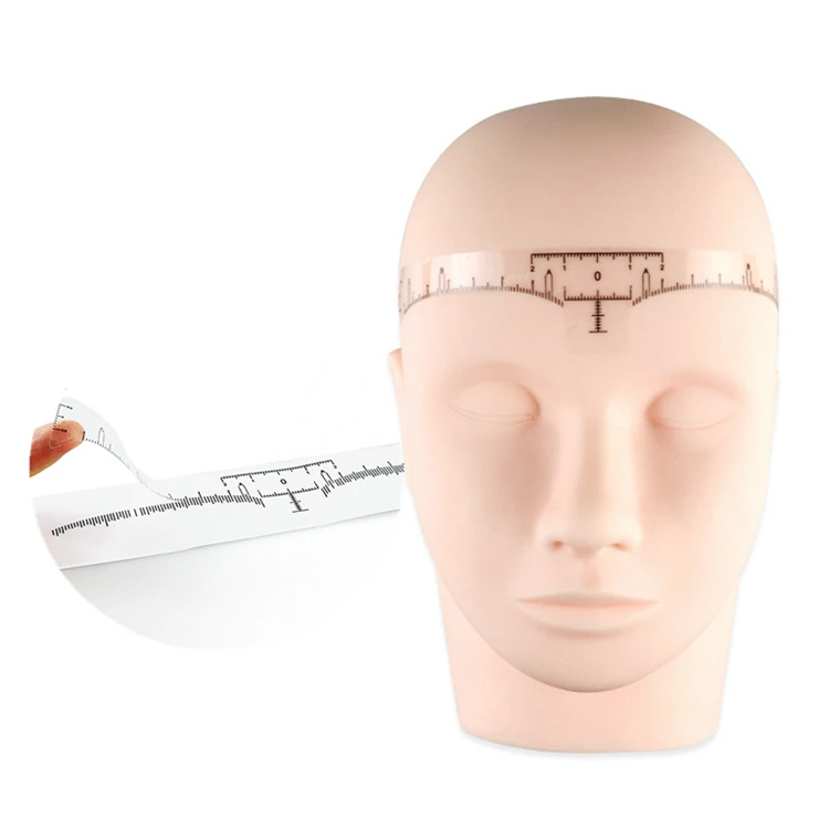 Silicone Lying Fake Head Model Base Mannequin Practice Tool Massage Eyelash Extension Training Face Tattoo Pmu