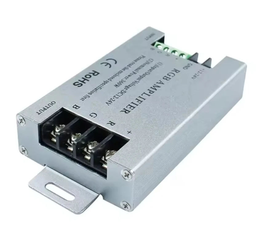 Высокая мощность 30 А 360 Вт RGB Светодиодная лента ретранслятор сигнала усилитель высокоскоростной DC12-24V с алюминиевым корпусом ручной переключатель