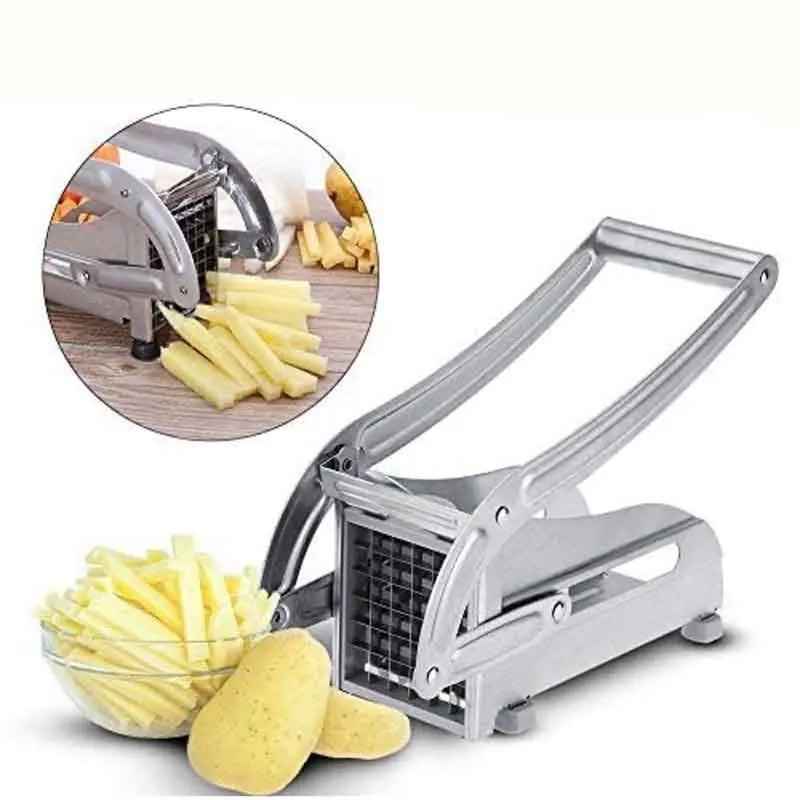 Potato strip cutter household stainless steel hand pressure cutting gadget tools