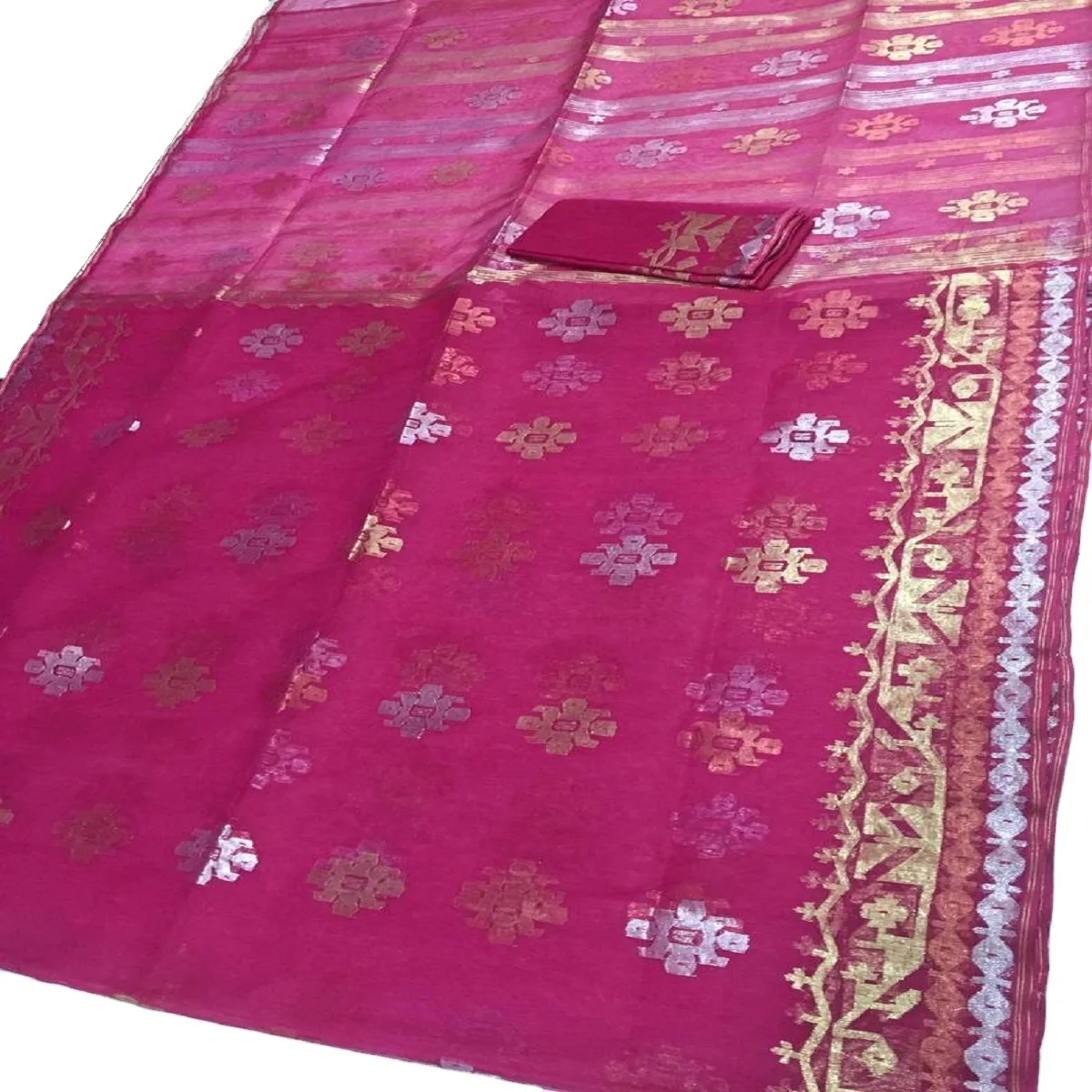 2021 Hot Sell Dhakai Jamdani saree in wholesale