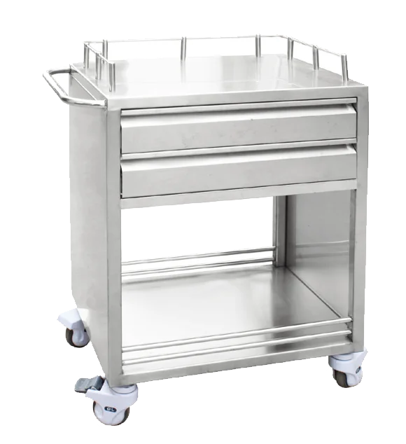 Abs первой медицинской помощи пациента для кормления аварии ветеринара, сертифицированная медицинская мебель мобильный стальной анестезии Прачечная тележка для хранения