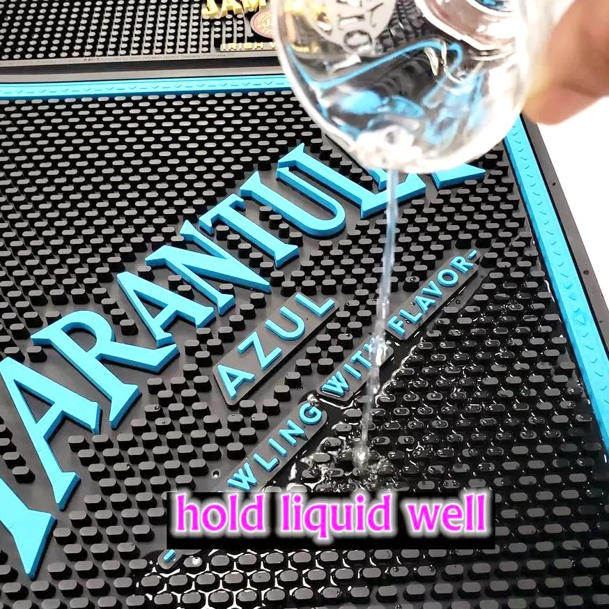 Factory Price Custom Soft Rubber PVC Bar Matt Alcohol Round Tuborg Bar Counter Matt With Logos