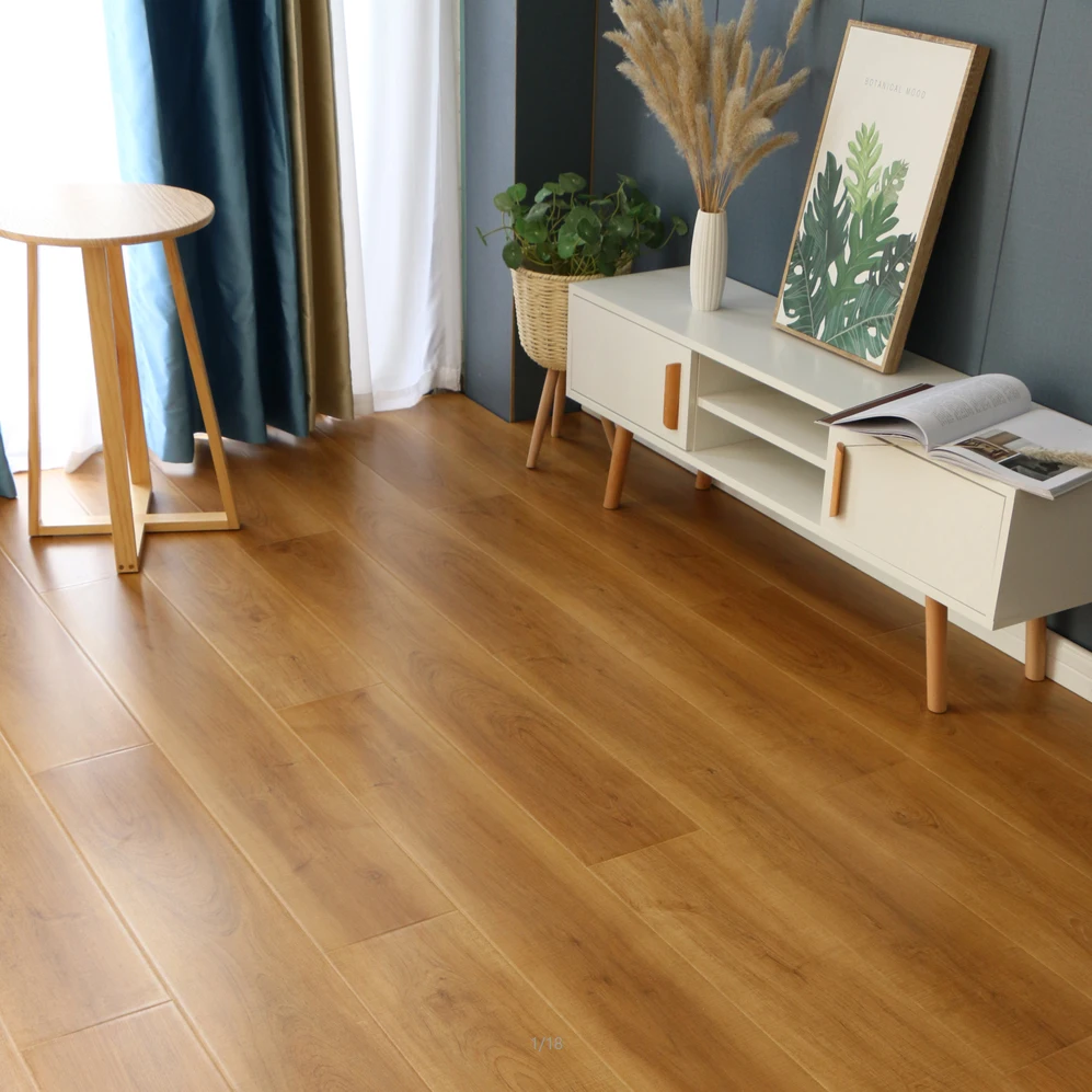 8mm 12mm hdf mdf germany waterproof wood flooring economic wooden laminated flooring