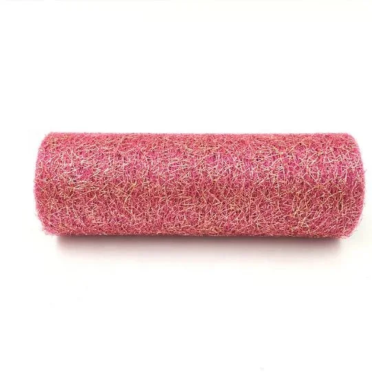 100% Nylon Gold and Sliver Christmas Tulle Roll Fabric