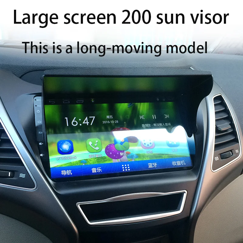 Professional High Quality 9-Inch Large Screen Aluminum Alloy Sunshade Car Gps Navigation Sun Visor