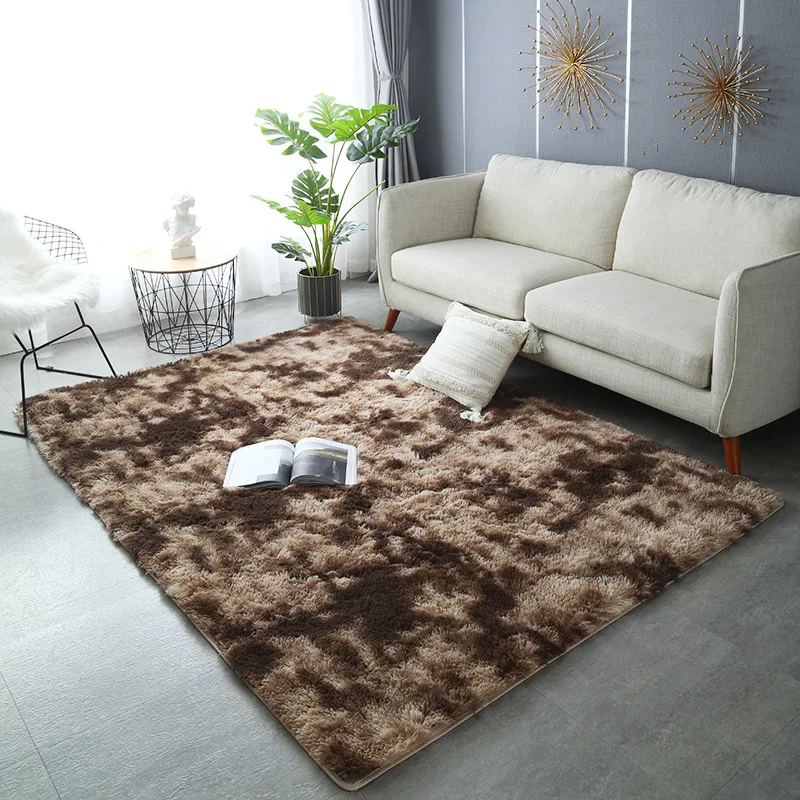 Modern Large Carpet Factory Custom 100% Polyester long pile Shaggy Rugs Fluffy Area Rugs Plush Living Room Carpet