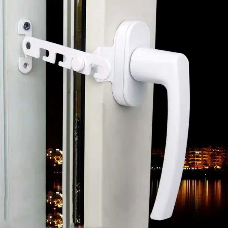 High Quality Window Lock Sliding Doors Child Safety Window Ventilation Limiter Windproof Limit Hook Inner Opening Window Fixer