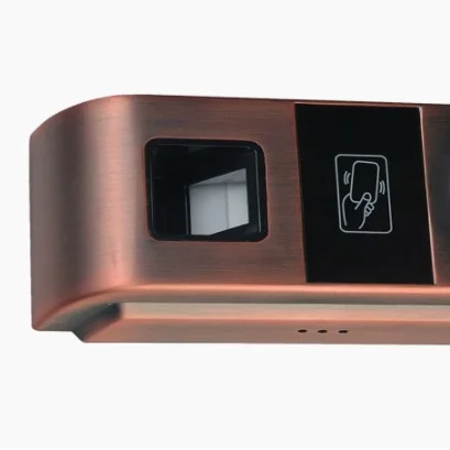 Classical style mechanical stainless digital fingerprint cylinder combination home security  smart door lock