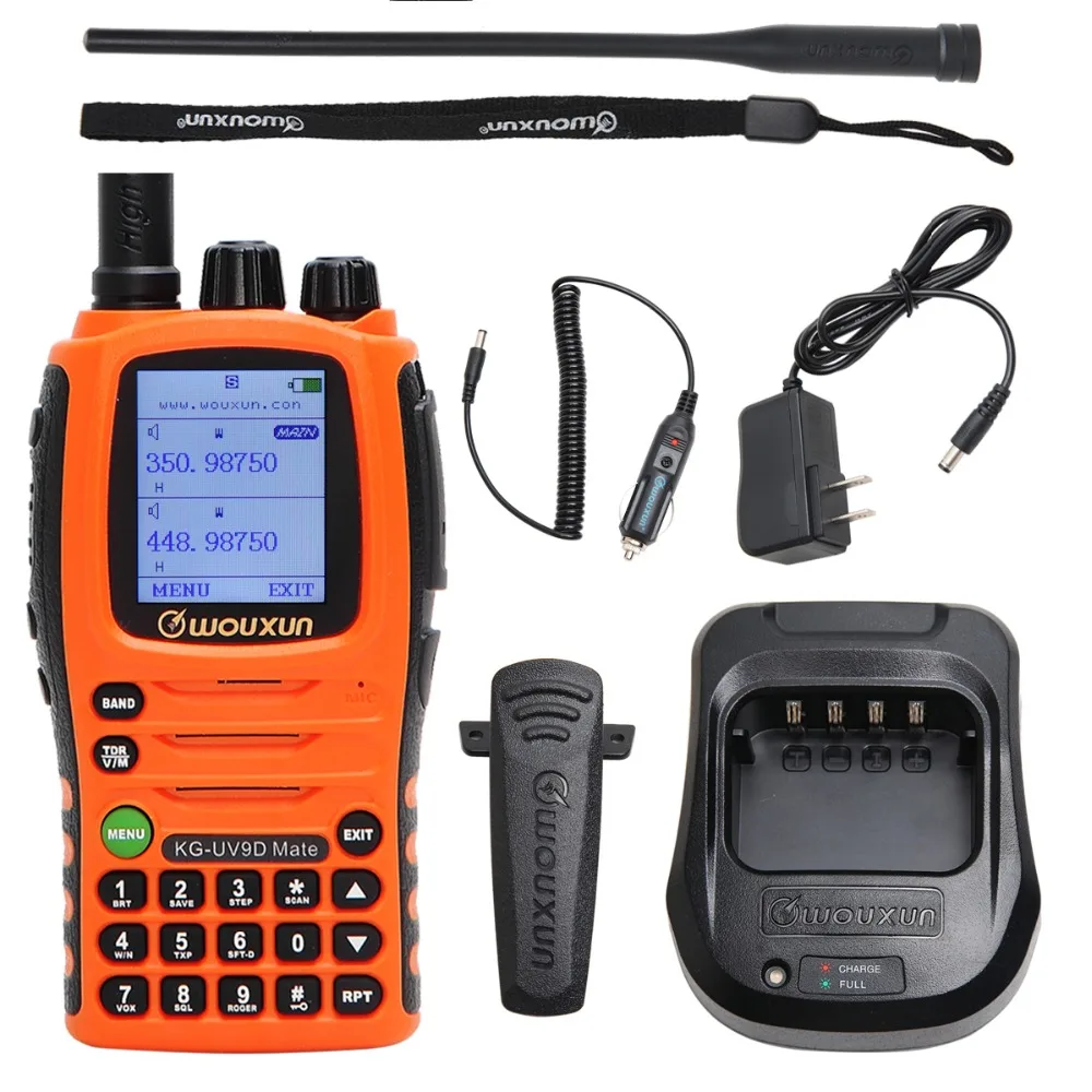 Wouxun KG-UV9D Mate 7bands/Air Band 10W 3200mAh Battery Cross band Repeater Portable Radio Upgrade KG-UV9D Plus Walkie Talkie