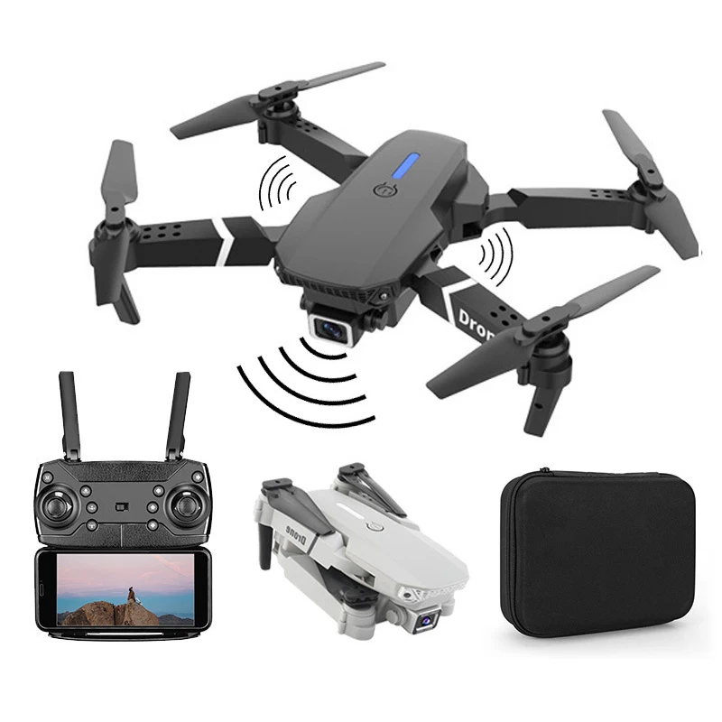 E88 Drone 4K Camera and gps long range Helicopter Quadcopter FPV UAV long range drone helicopter remote control beginner drones