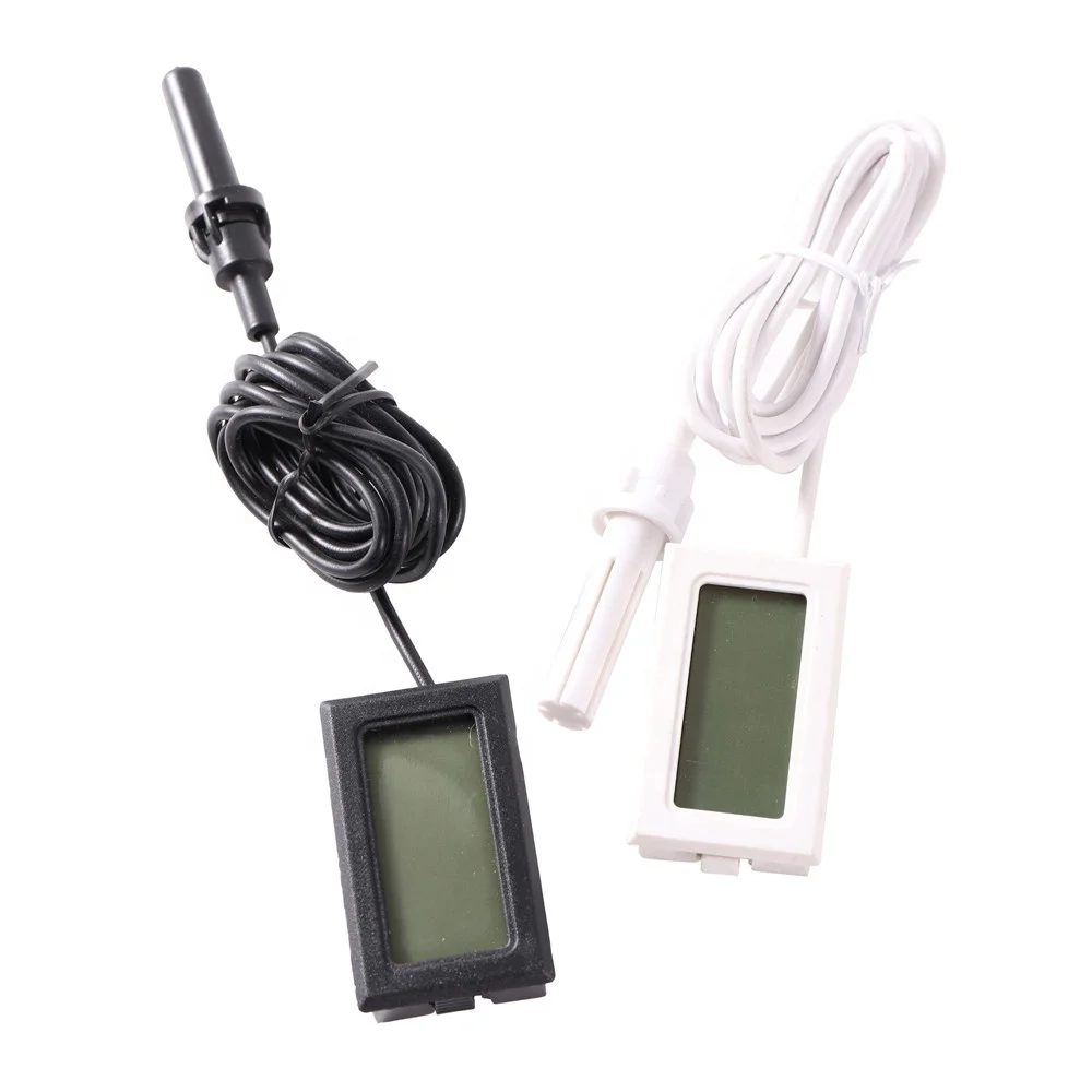 FY-12 Electronic Hygrometer Poultry Breeding Hatching LCD Digital Temperature Humidity Meter With Sensor Probe