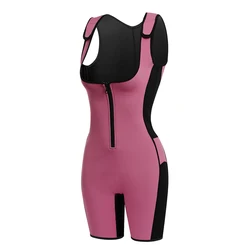 Women Full Body Shaper Neoprene Sweat Sauna Suit Waist And Thigh Trainer tank top