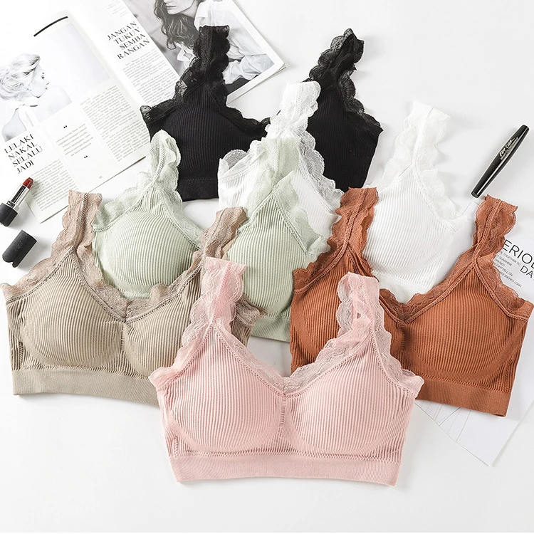 Painty Bra Icesilk Ropa Intima Brallete Intimo Donna Sin Costuras Brassier Sexy Dantel Bralet Korea Set Lenceria Fina