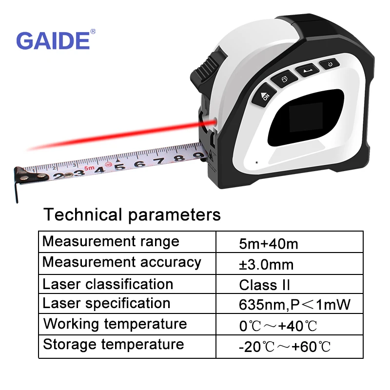 40m Laser Tape Measure Digital Tape Measure Laser