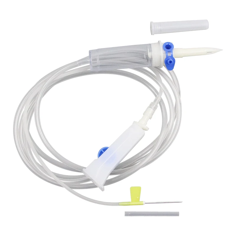 Sterile IV infusion sets for pig dog veterinary infusion sets cow cat veterinary disposable infusion with Needle