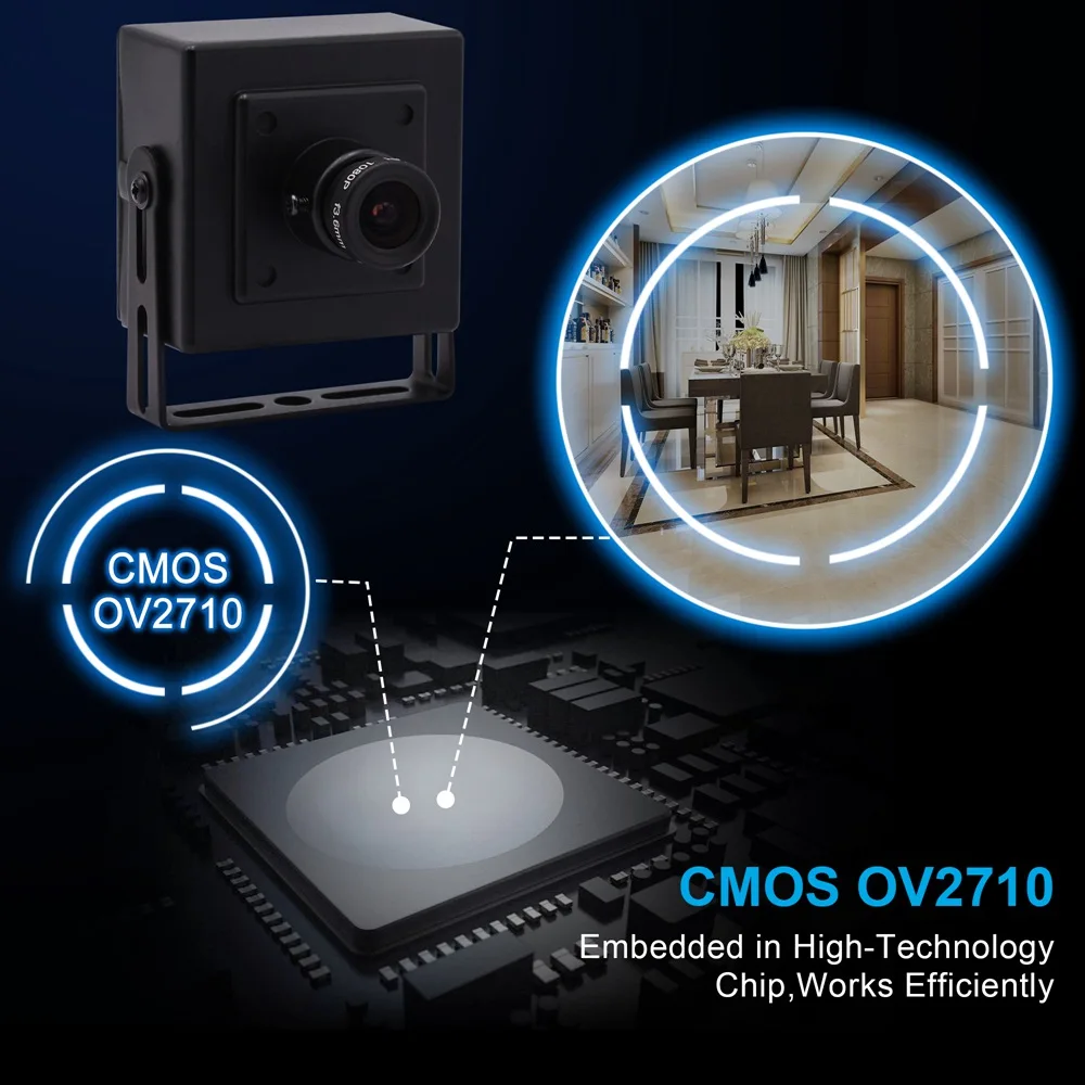 ELP 2MP Camera Module 1080P 30fps 720P 60fps VGA 120fps CMOS OV2710 Sensor Mini Raspberry Pi USB Camera Android