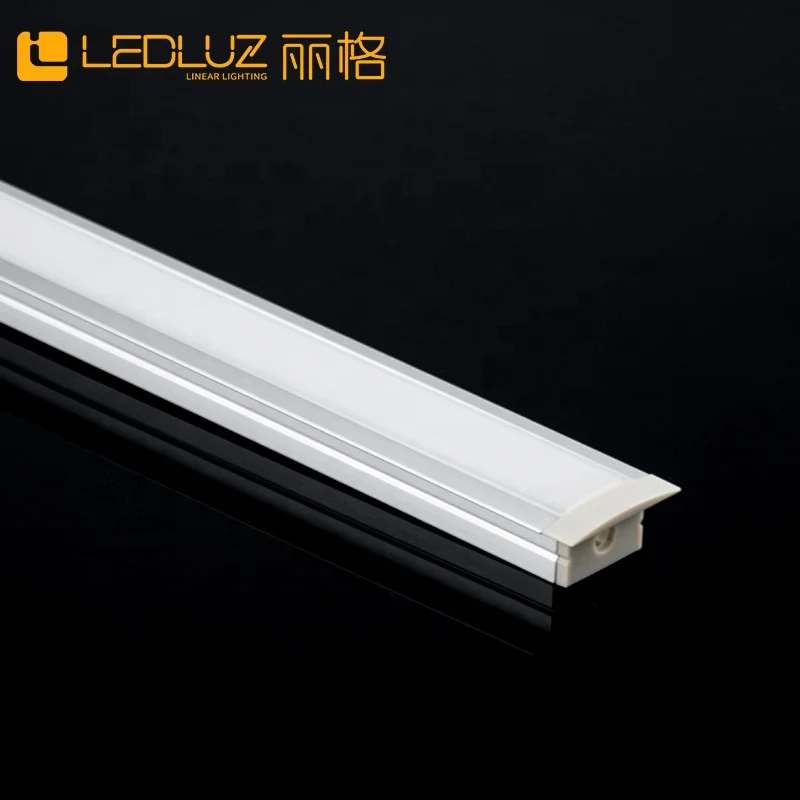 Wholesale Price 18.5mm Aluminum LED Profile with Flange 12mm High Recessed Extruded LED Profile Linkable Linear LED Light
