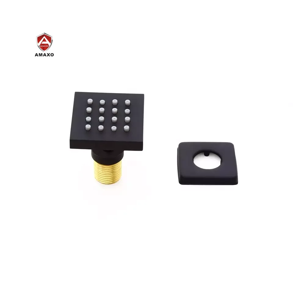 Aida Matte Black Body Jet Sprayer Solid Brass Shower Body Jet Angle Adjustable Massage Body Jet
