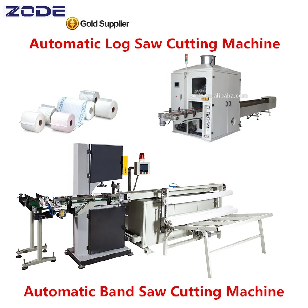 Automatic maxi roll band saw cutting machine stable cutting 25-30 cuts/min