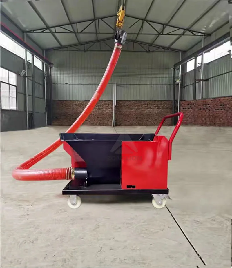 Small secondary structure feeding machine Concrete secondary structure loading machine Concrete mixer cement mortar