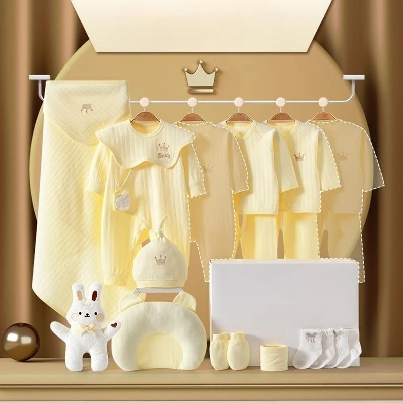 High quality Newborn 0-3 months 100% cotton Baby Clothes 15 - 20 piece Gift Box Set