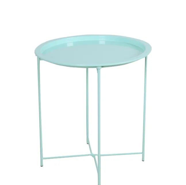 
 Многофункциональный Железный маленький круглый стол для улицы, маленький стальной журнальный столик для сада  