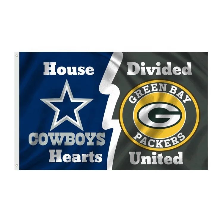 Customized 3*5 Feet USA OEM Flag High Quality Cheap Digital Printing PACKERS Football Team Flag Banner