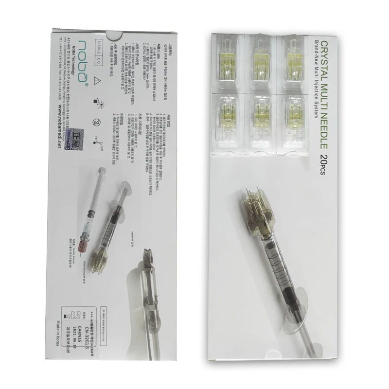 Buy 2022 korea multi sample needle syringe type crystal multi needle with head mini 5 pin
