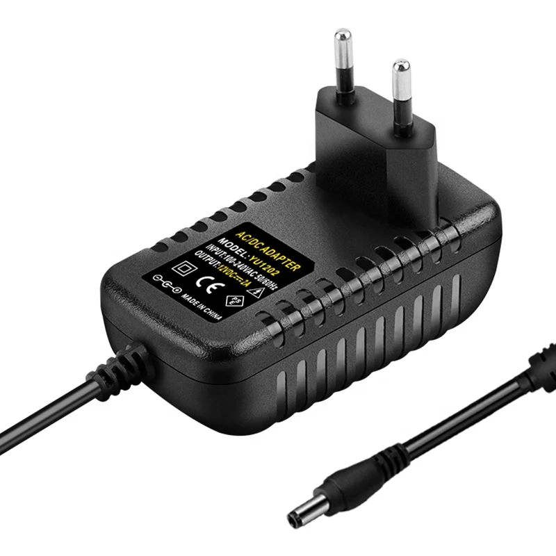 EU US UK AU Wall Plug type 24w 24 Watts 2000ma power supply adapter for led strip 12v 2a  Ac Dc Power Adapter