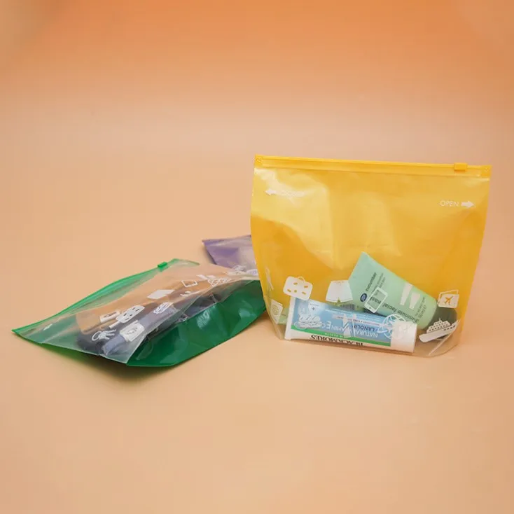 Eco friendly custom factory price with your logo t shirt packaging frosted zip lock plastic bags for clothes