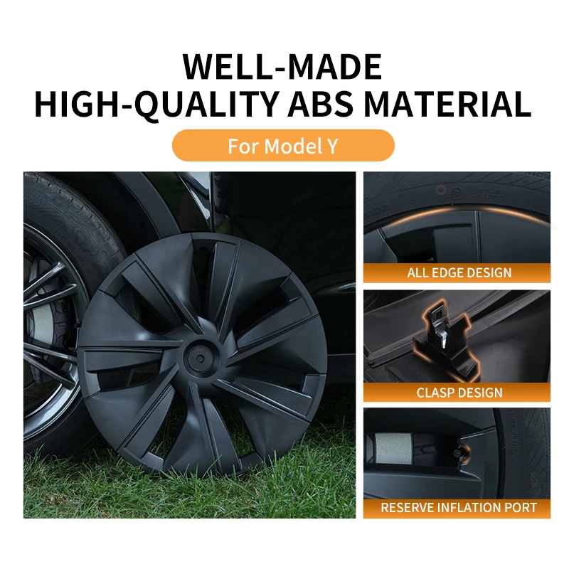 Good quality tesla model 3 hub caps car wheel hub cap 2024 exterior accessories