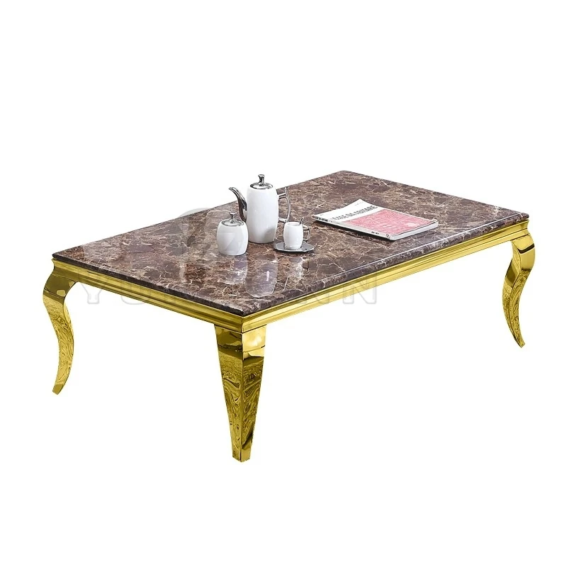 Modern Specific Use Stainless Steel Center Table for Sale Living Room Furniture Coffee Table Model Furniture Glass