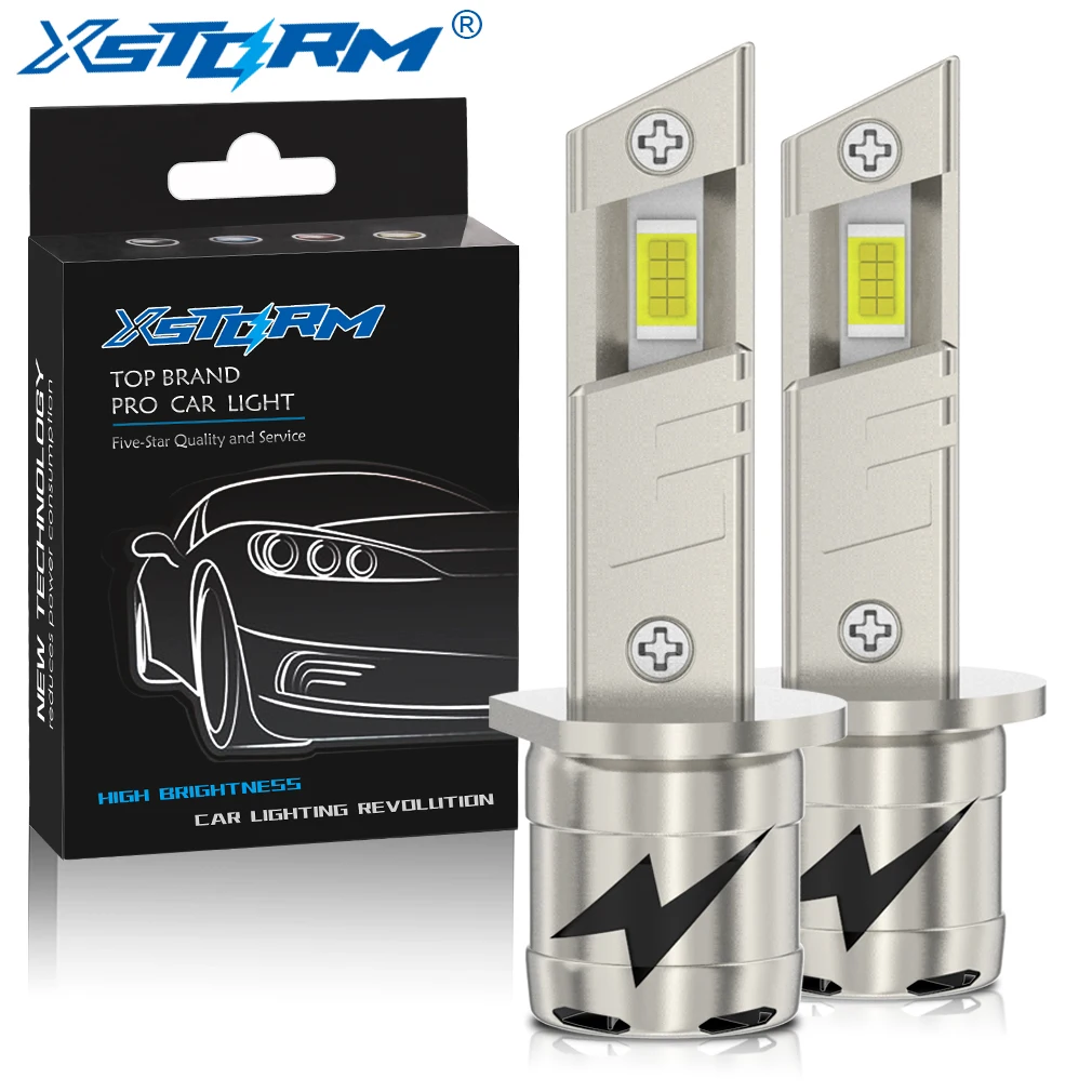 Супер яркие 50 Вт 3570 CSP 6500K мини-размер 1:1 подключи и играй Автомобильные фары H1 H3 светодиодные для автомобиля 12 В