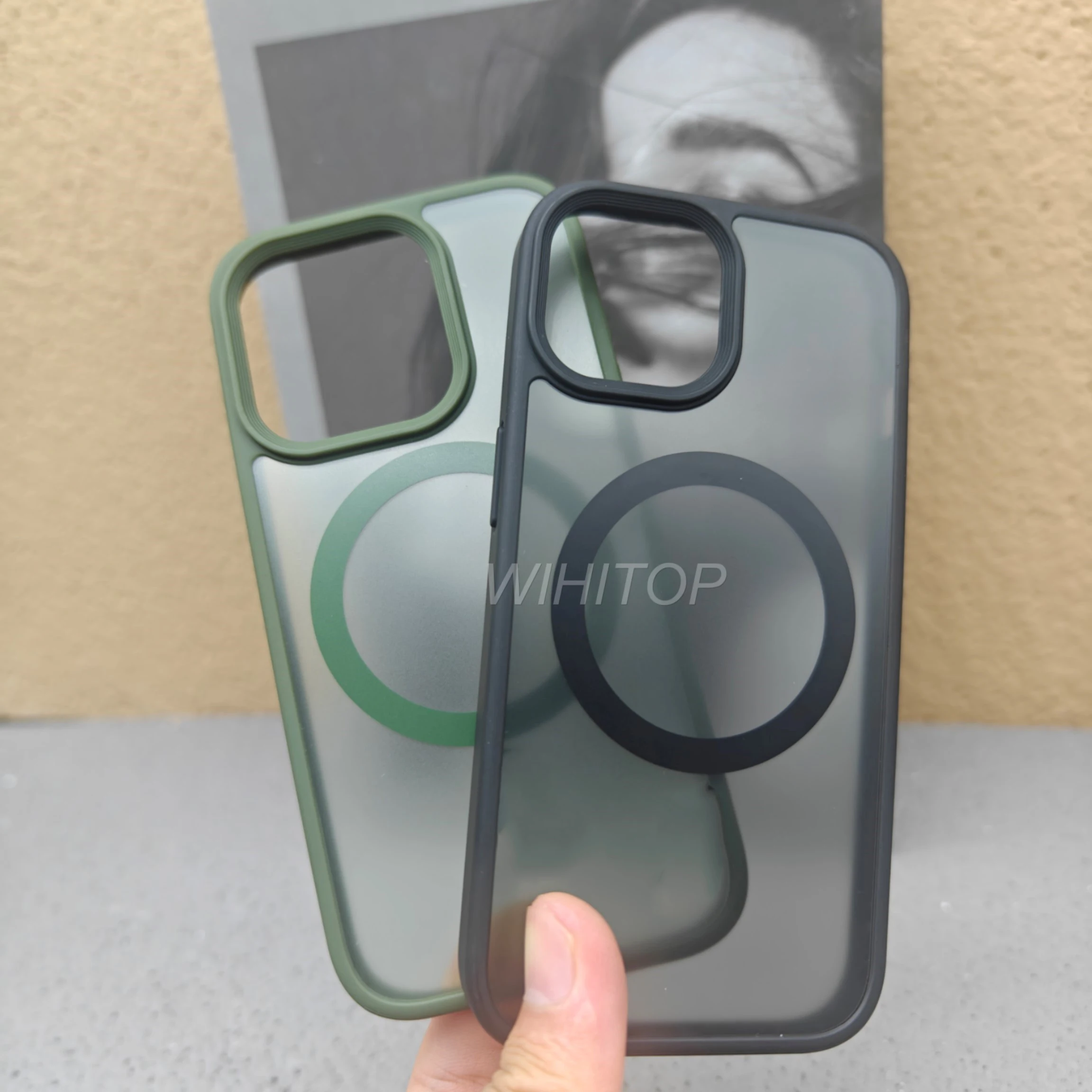 Новое поступление оптовая продажа прозрачный Магнитный Роскошный чехол для мобильного телефона iphone 15 14 13 12 11 x s23 Pro max de luj