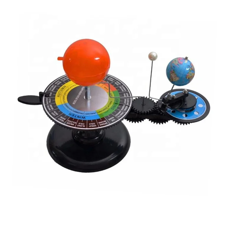 Educational Plastic Sun Earth Moon Model  Solar System Globe Sun Earth Moon System Model Puzzle