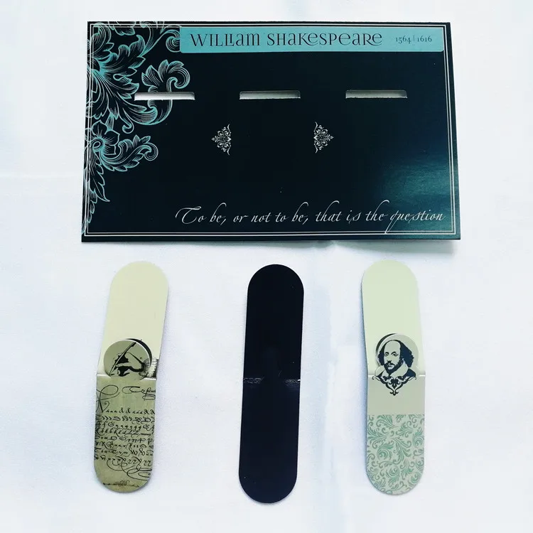 Magnet Custom Bookmark Customized Durable Waterproof Christmas Craft Paper Clip Bookmarks Unique Stationery Magnetic Stickers