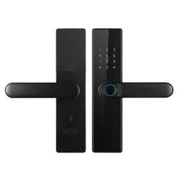 Hometric Tuya App Wifi Smart Lock Remote Network Control Lock Waterproof Digital Door Lock Aluminum Alloy Cloud Black,bronze