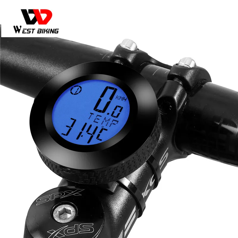 WEST BIKING Exercise Bicycle Monitor Computer Wireless IP65 Waterproof Auto Awake meter