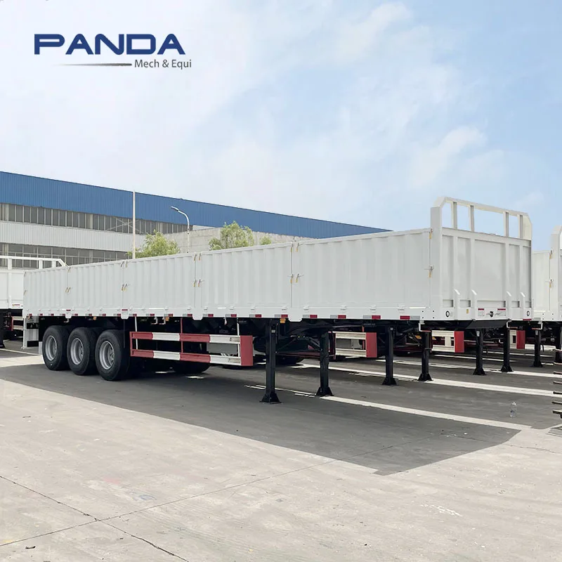 Fuwa tri axles 40ft 12m dropside panel trailer side wall semi trailer for sale