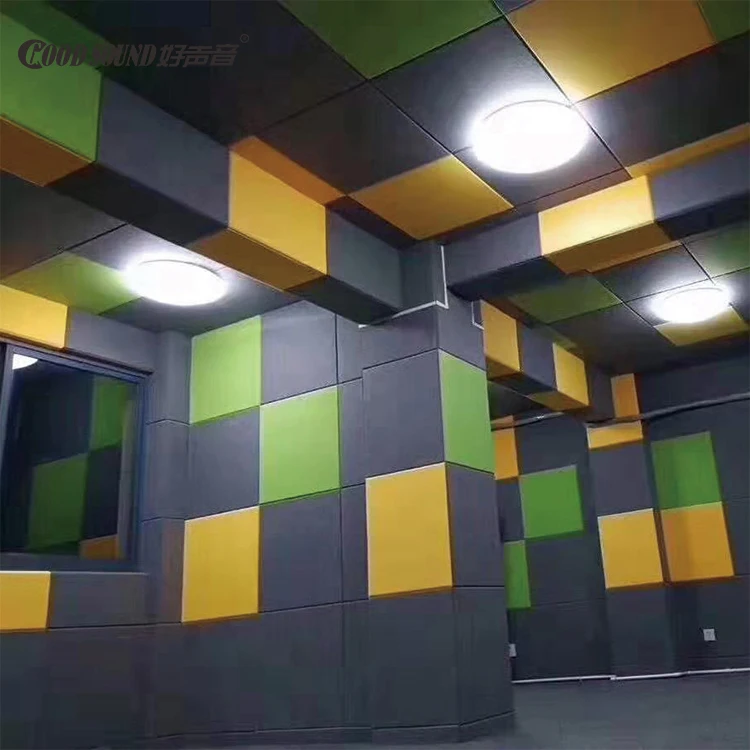 Потолочные звукопоглощающие студийные звукоизоляционные панели Goodsound из полиэфирного волокна для