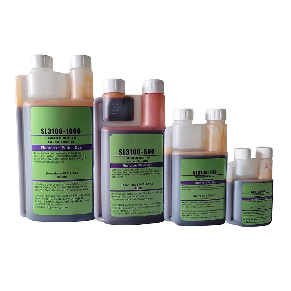 UV reactive leak detection Liquid Fluid Dye UV Leak and tracing dye UV Water Tracer Dye  for water leak detection