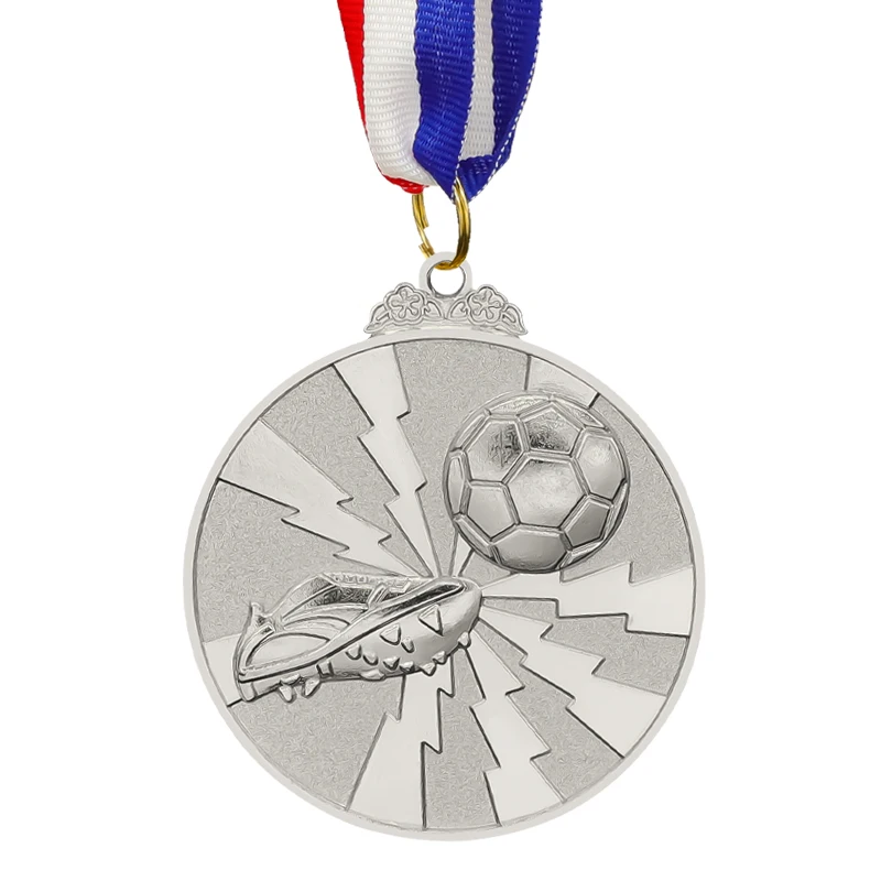 Hot Sale Sports New Style School Sports Football Medal Trophy Gold Silver And Bronze Medals