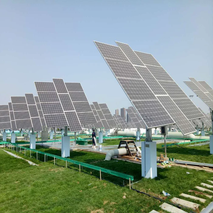 ZRD Hot Sell Automatic Solar Sun Tracker Dual Axis Tracking System IP66 Power Design Snow Module Material Normal Origin Bracket