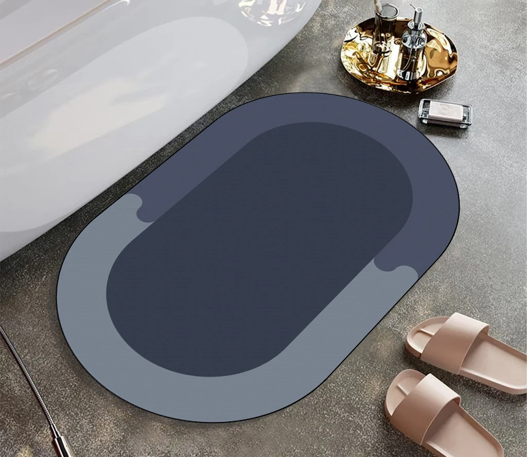 Kingze Quick Dry Luxury Bathroom Mat Anti Slip Bath Mats for Bathroom