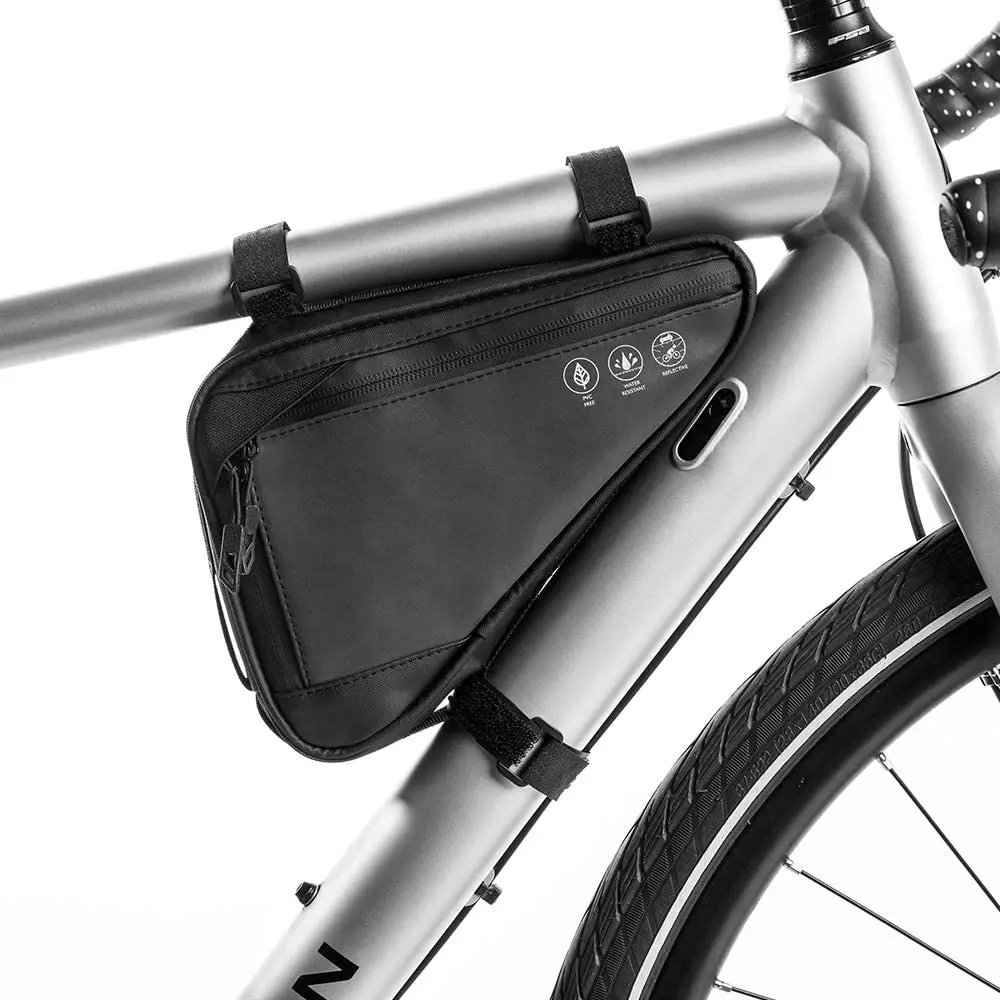 Waterproof Cycling Bike Saddle Bag Front Handlebar Bag Bike Phone Bag With Reflective Stripe