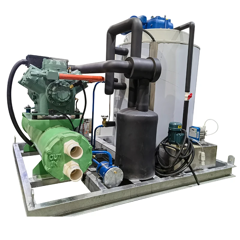 China Cheap Ice Maker 5 Ton Flake Ice Machines Industrial Ice Making Machine Flake For Chemical Dyes Biological Research Etc